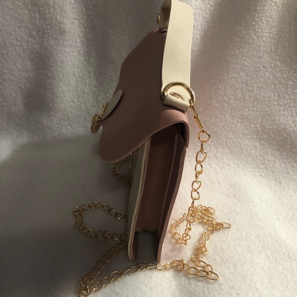 Soft pink starry mini purse - Picture 3 of 6